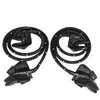 Rear Door Seal with Clips, 4Dr Hardtop Pair-LM 21-R