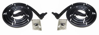 Front Molded Door Seals with Clips.  For 4-Door Hardtop Only-LM 21-L