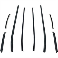 Window sweeper kit. Fits 71-73 Mustang Fastback 8 Piece Kit-WC 6900-23