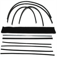 Division Bar Channel and Sweeper Kit. Fits 55-57 Chevy 2 Door Wagon 10pc-WC 7200-18