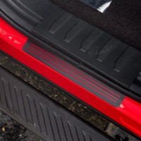 Door Sill Plate Protector Black Matte Vinyl-SP 1023-BM Door Sill Plate Protector Black Matte Vinyl-SP 1023-BM