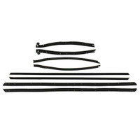 Window Sweeper kit With Reveal Moulding. Fits 69 Skylark Convertible. 8 pc-WC 1700-19