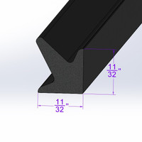 Door Side Seal.  Sold by the foot-LP 41-E