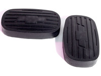 Clutch and Brake Pedal Pads For 37-41 Chevrolet with Bowtie Emblem.-CB 23 Clutch and Brake Pedal Pads For 37-41 Chevrolet with Bowtie Emblem.-CB 23