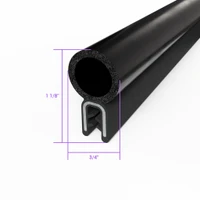 Sold By The Foot - Pinchweld Trim Seal. Made of all rubber, with a steel core-TS 3