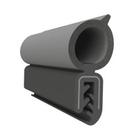 Pinchweld Trim Seal.  Made of all rubber, with a steel core . Sold by the foot-TS 3-E
