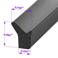 Sold By The Foot - Sponge Rubber Extrusion-LP 80-Q