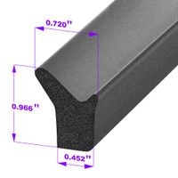 Sponge Rubber Extrusion. Sold by the foot.-LP 80-Q
