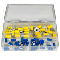 Insulated Solderless Terminals.  60 Piece Set.-4P 18