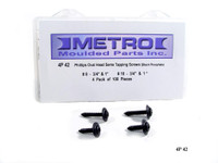 Phillips Oval Head Sems Tapping Screws.  Black phosphate-4P 42