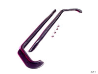 Upper Door Hinge Seals.  Straight section 13-1/2" long-ALP 1