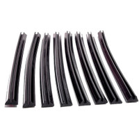 Bumper to Body Seals.  5" long X 3/8" wide.  8 Piece Set-BG 91
