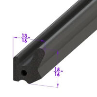 Sold By The Foot - Convertible Top Windshield Header Seal-LP 40-G