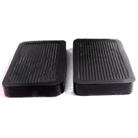 Clutch and Brake Pedal Pads.  2-1/2" wide X 4-1/8" long-CB 161