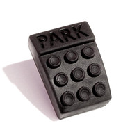 Park Brake Pedal Pad.  1-1/4" wide X 2" long.  Each-CB 197