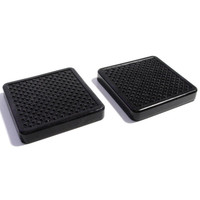 Clutch and Brake Pedal Pads.  3" wide X 3" long.  Pair-CB 47 Clutch and Brake Pedal Pads.  3" wide X 3" long.  Pair-CB 47