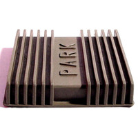 Park Brake Pedal Pad, Fawn.  Ribbed, authentic reproduction-CB 83-E