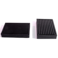 Clutch and Brake Pedal Pads.  2-1/8" wide X 3-1/4" long-CB 89