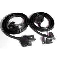Door seal. With properly-spaced clips and molded ends-LM 12-A