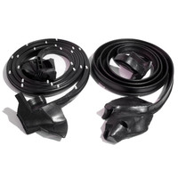 Molded Door Seals, for 2-door hardtops.  Pair R&L-LM 12-L