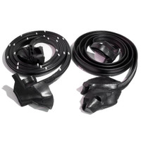Molded Door Seals, for 2-door hardtops.  Pair R&L-LM 12-L