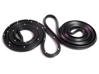 Rear Molded Door Seals.  For 4-door Sedan.  Pair R&L-LM 21-H/R