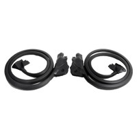 Molded door seals. With molded ends and clips-LM 19-B