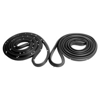 Molded Door Seals, with Clips.  For 2-Door Sedan.  Pair R&L-LM 21-A