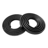 Door Seals for 2-Door Sedan.  Black-LM 23-HBLK