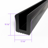 Sold By The Foot - Glass Setting "U" Channel-LP 108-A