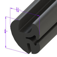 Glass Channel with Lockstrip.  Sold by the foot-LP 100