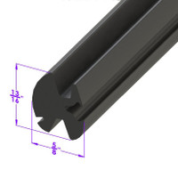 Hardtop Seal.  Accepts chrome reveal molding-LP 100-A