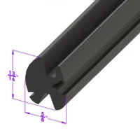 Sold By The Foot - Hardtop Seal. Accepts chrome reveal molding-LP 100-A