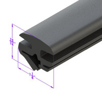 Sold By The Foot - Windshield Seal with Self-Locking Lockstrip-LP 100-B