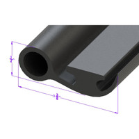 Door Top and Side Seal.  Sold by the foot-LP 103 Door Top and Side Seal.  Sold by the foot-LP 103