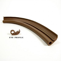 Door Cab Seal, Brown. Sold by the foot.-LP 103-A/BR