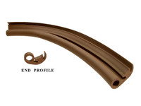 Door Cab Seal, Brown. Sold by the foot.-LP 103-A/BR