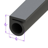Sold By The Foot - Door and Trunk Seal. Fits over pinchweld or flange-LP 103-B