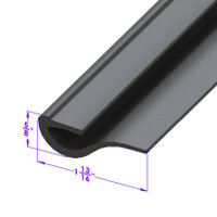 Door Bottom Seal, for 4-Door Sedans.  Sold by the foot-LP 104-G/FT Door Bottom Seal, for 4-Door Sedans.  Sold by the foot-LP 104-G/FT