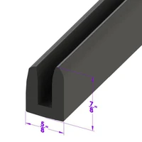 Sold By The Foot - Windshield and Rear Window Channel. Used with 1/4" glass-LP 105