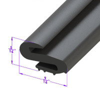 Sold By The Foot - Windshield Pinchweld Seal for some models w/chrome garnish-LP 106