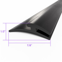 Sold By The Foot - Rear Bumper to Body Seal. 1" wide-LP 109-D/FT