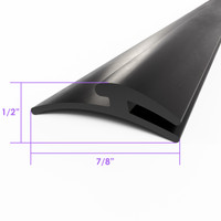 Rear Bumper to Body Seal.  1" wide.  Sold by the foot-LP 109-D/FT