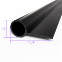 Sold By The Foot - Rear Bumper Gravel Deflector Seal. 1-1/8" wide-LP 109-E