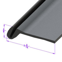 Bumper to Body Seal.  Sold by the foot-LP 109-P