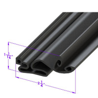 Engine to Body Seal Strip.  Sold by the foot-LP 109-V/FT