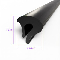 Roof Rail Seal, for 2-Door Hardtops.  Sold by the foot-LP 110-/FT