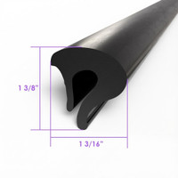 Sold By The Foot - Roof Rail Seal, for 2-Door Hardtops-LP 110-/FT