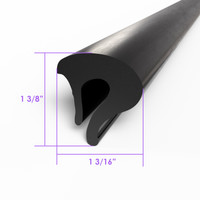 Roof Rail Seal, for 2-Door Hardtops.  Sold by the foot-LP 110-/FT Roof Rail Seal, for 2-Door Hardtops.  Sold by the foot-LP 110-/FT