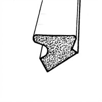 Sold By The Foot - Roof Rail Seal. Fits 4-door hardtops and wagons-LP 110-A/FT
